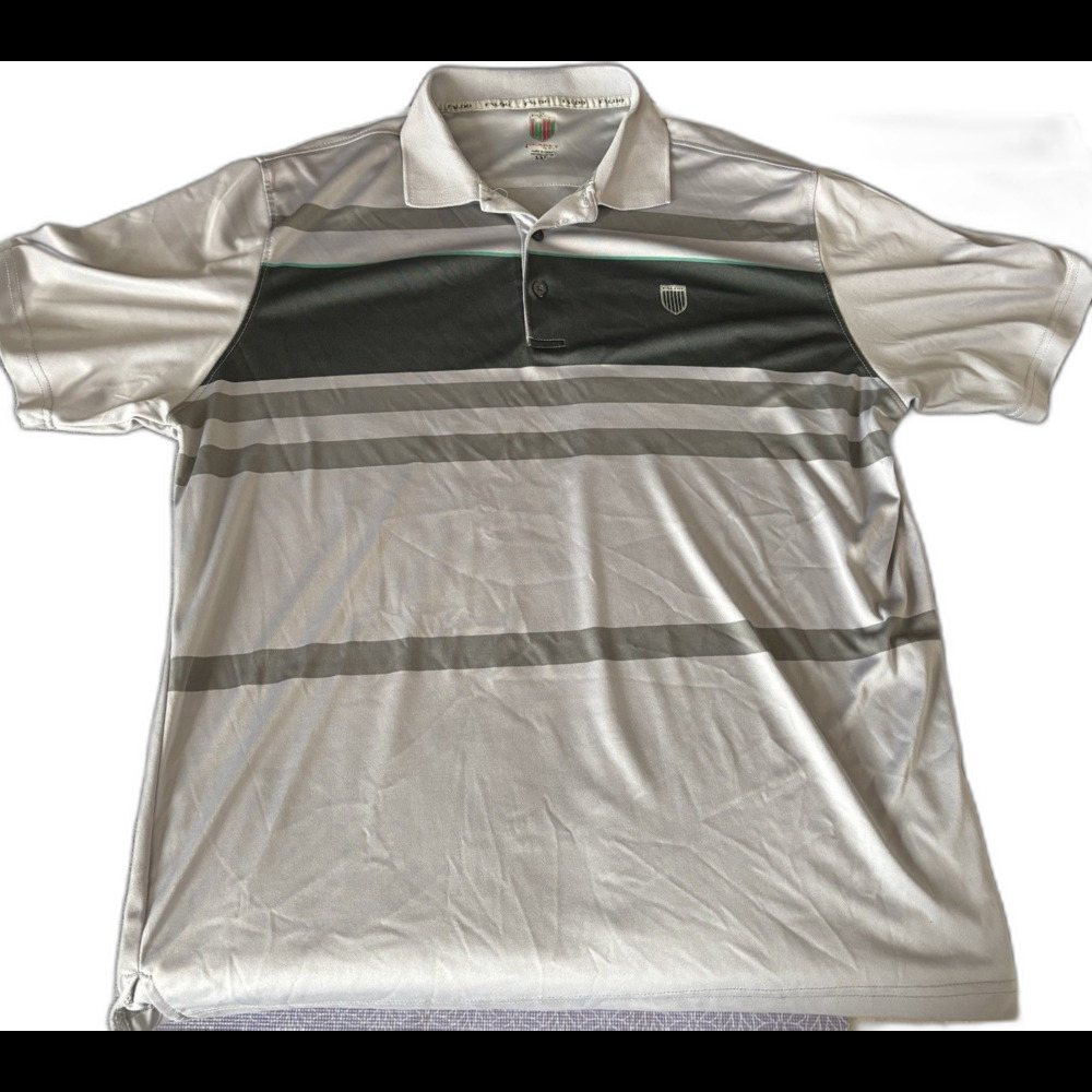 Claret & Green Faldo Polo